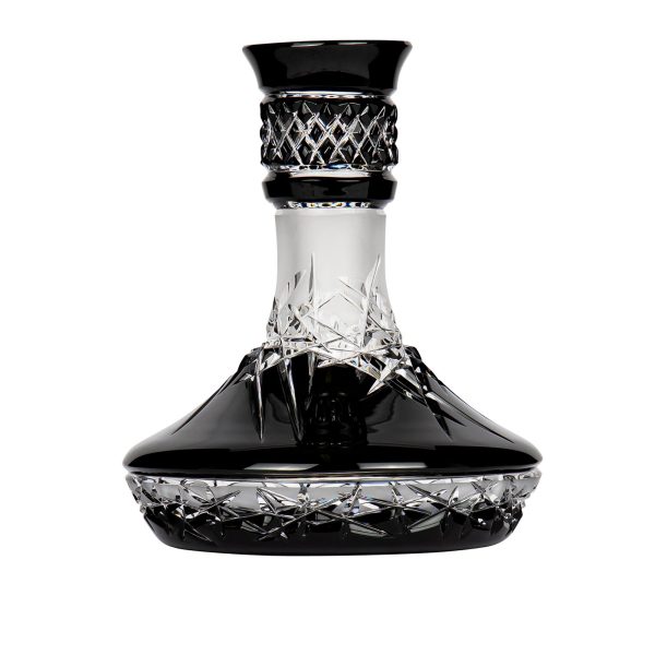 Moze Exclusive Arc Hoarfrost Up Black Hookah Vase