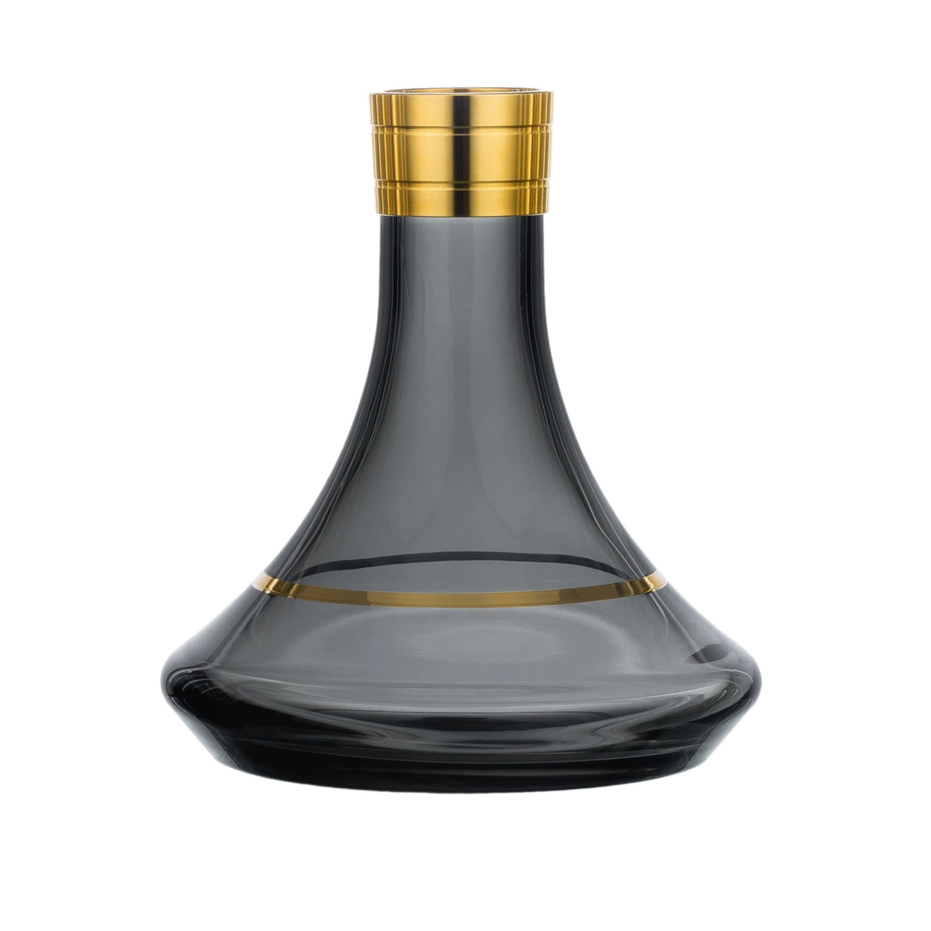 MVP 360 Gold Black with Gold Ring Hookah Vase