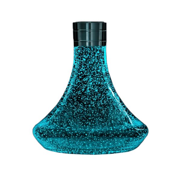 MVP A36 Glow in the Dark Blue Hookah Vase - Image 2