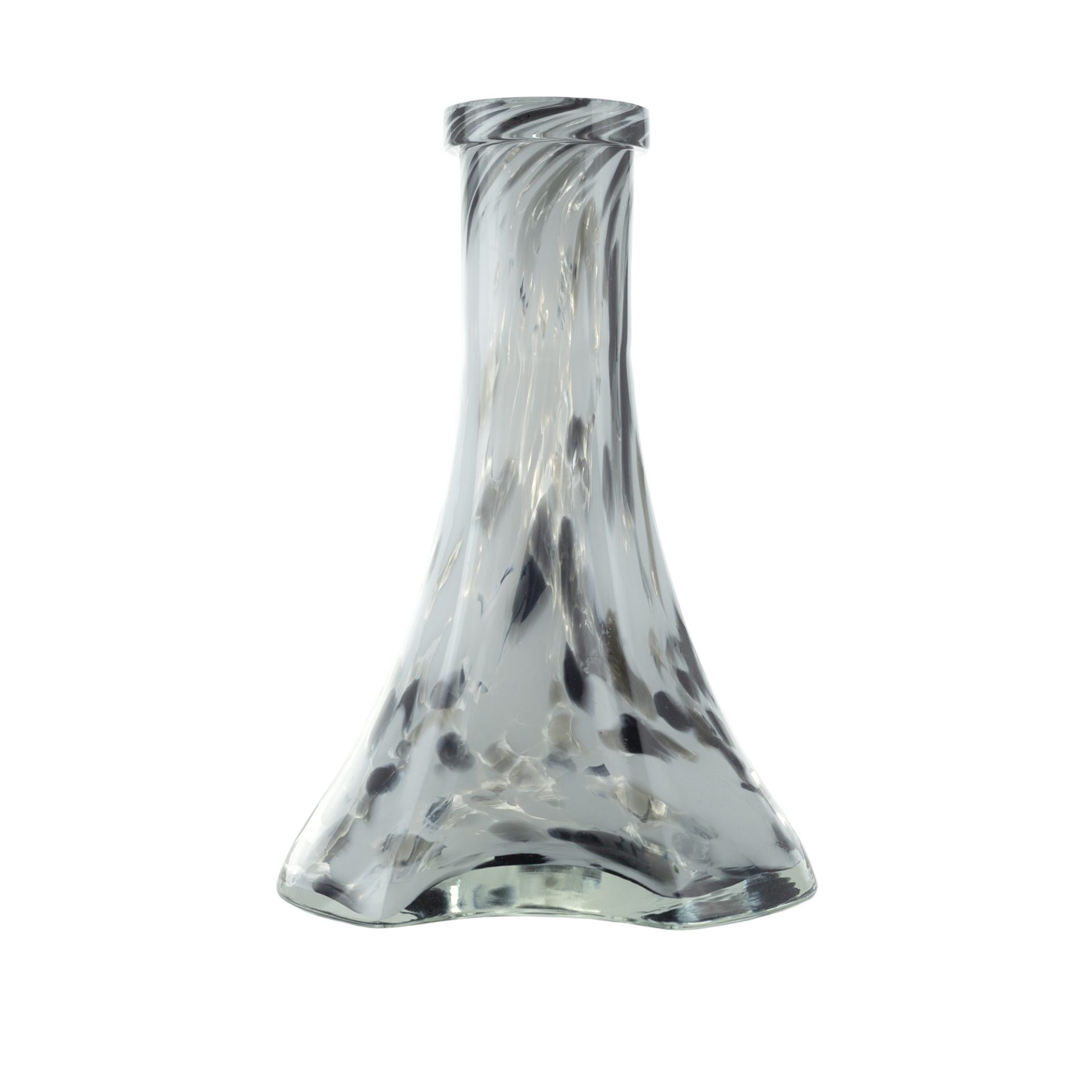 Rocket Black-white Crumble Hookah Vase