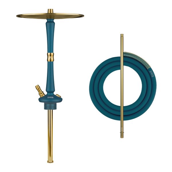 Hoob Go Marine Blue x Gold Hookah - Image 2