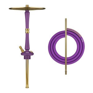 Hoob Go Royal Purple x Gold Hookah