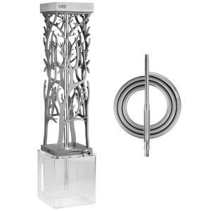 Hoob Leaf Space Gray x Stainless Steel Hookah