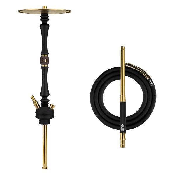 Hoob Mars Black x Gold Hookah