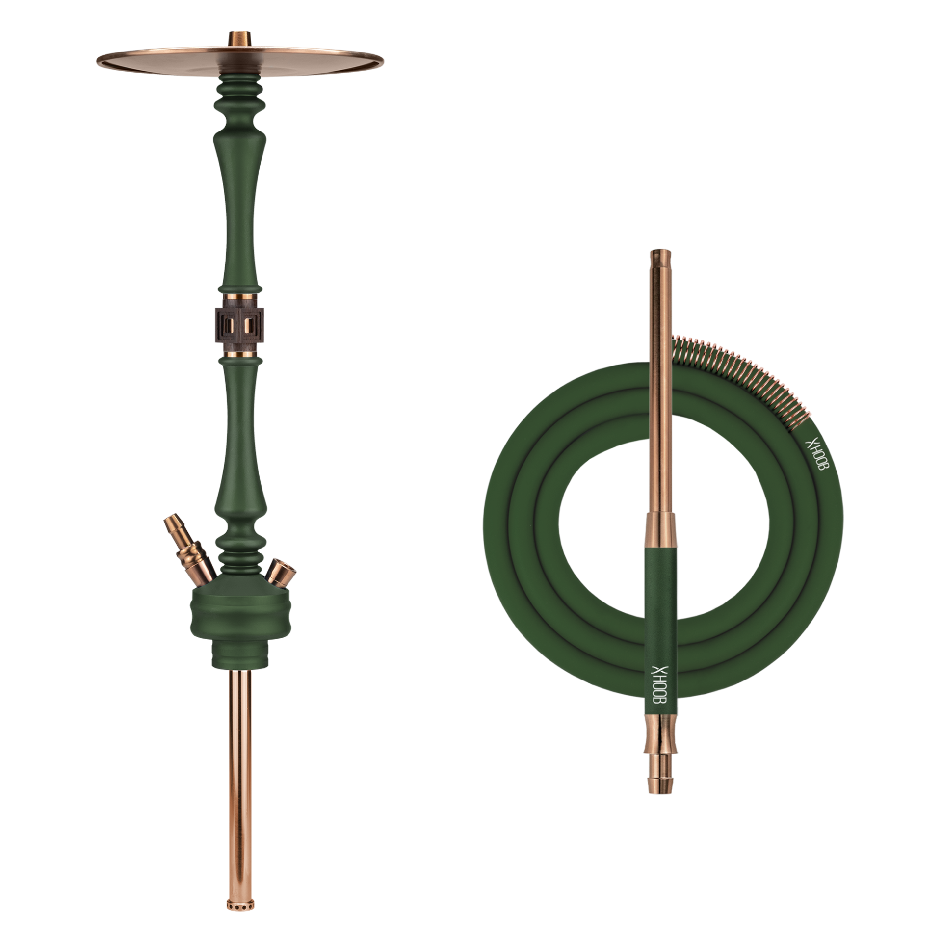 Hoob Mars British Racing Green x Bronze Hookah