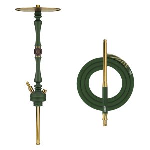 Hoob Mars British Racing Green x Gold Hookah