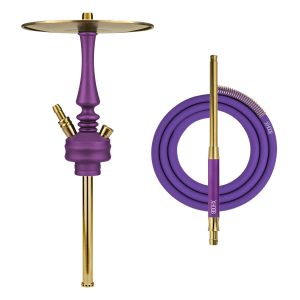 Hoob Mars Mini Royal Purple x Gold Hookah