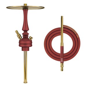 Hoob Mars Mini Wine Red x Gold Hookah