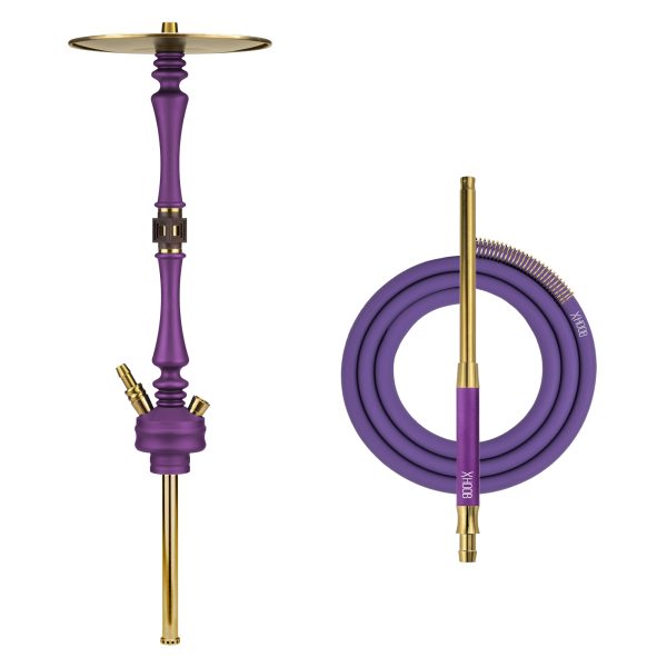 Hoob Mars Royal Purple x Gold Hookah