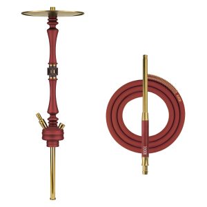 Hoob Mars Wine Red x Gold Hookah