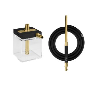 Hoob SubAtom Black x Gold Hookah