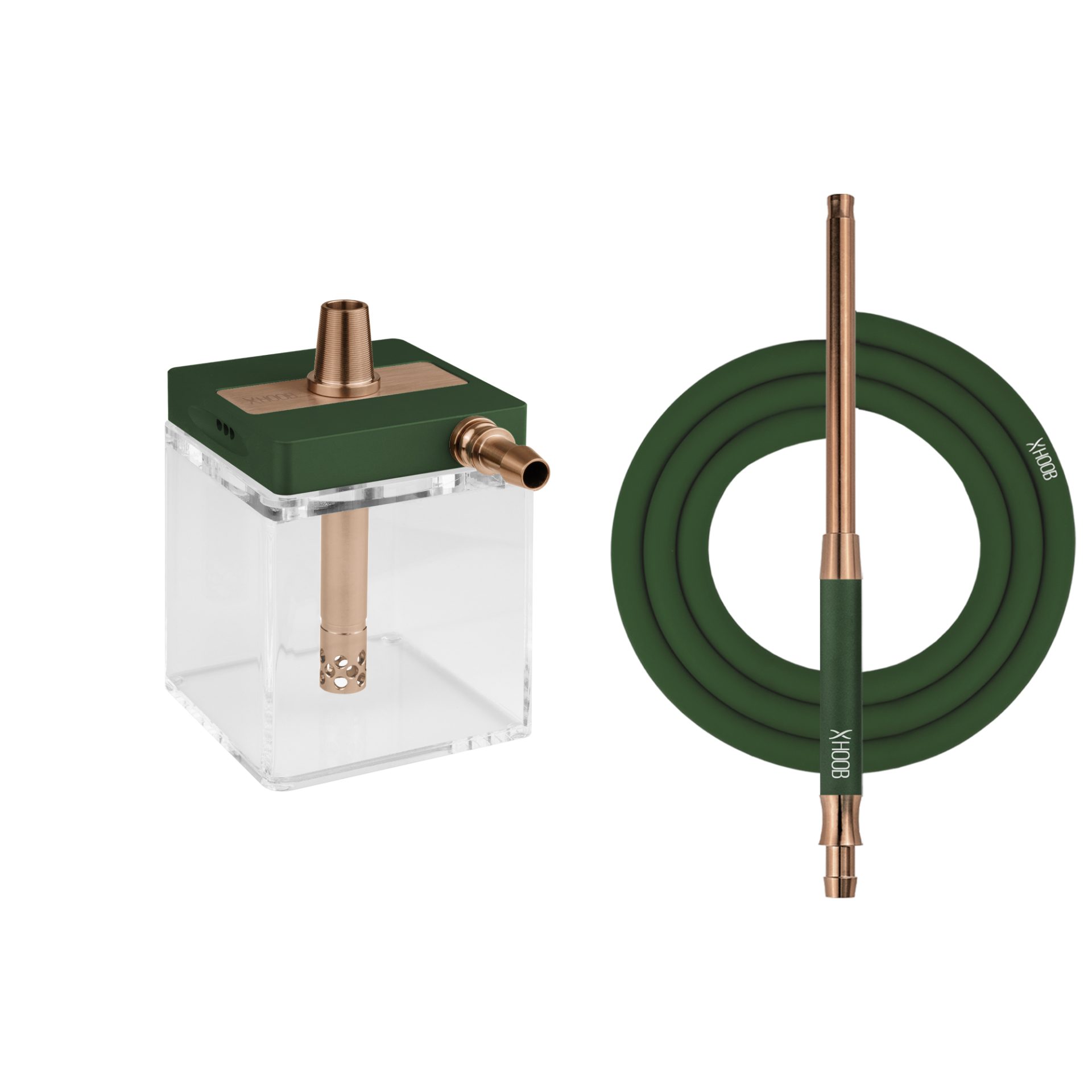 Hoob SubAtom British Racing Green x Bronze Hookah