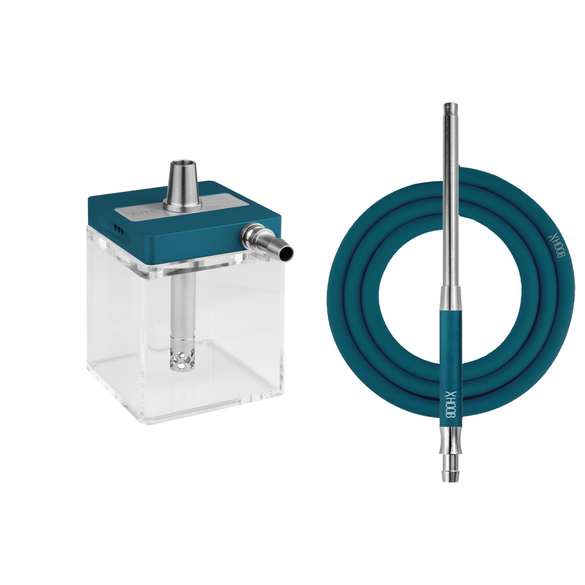 Hoob SubAtom Marine Blue x Stainless Steel Hookah