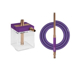 Hoob SubAtom Royal Purple x Bronze Hookah