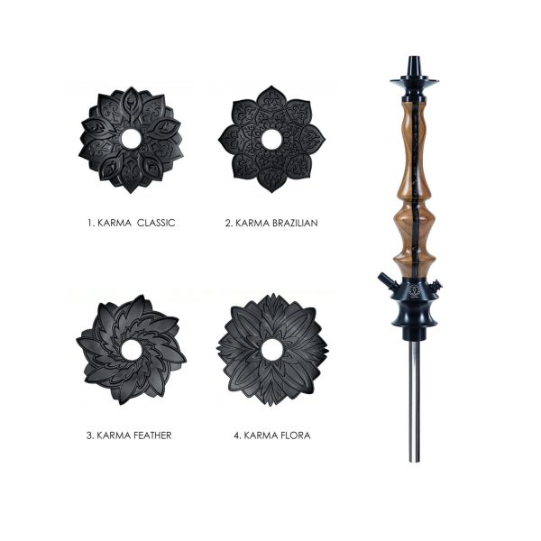 Karma Model 3.3 Black Stripe Hookah - Image 2