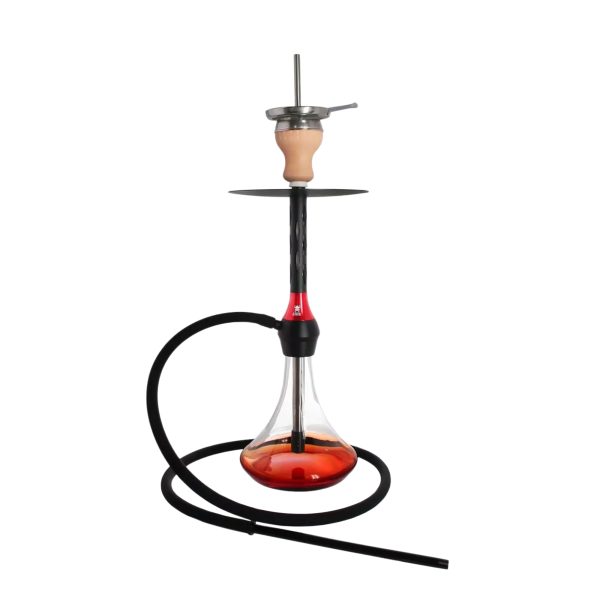 Kaya Elox Black Caro Red Hookah