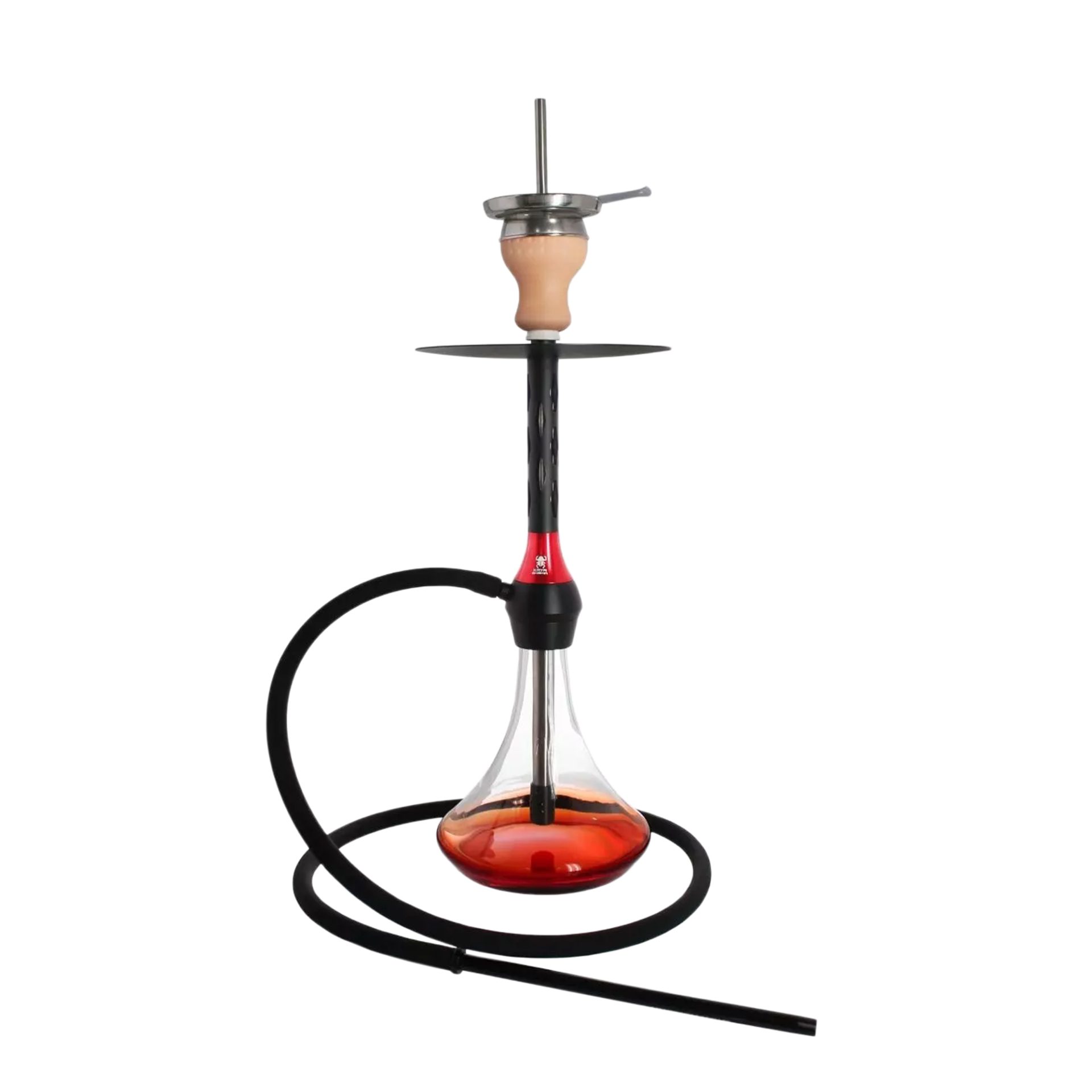 Kaya Elox Black Caro Red Hookah