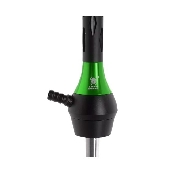 Kaya Elox Eco Black Caro Green Hookah - Image 3