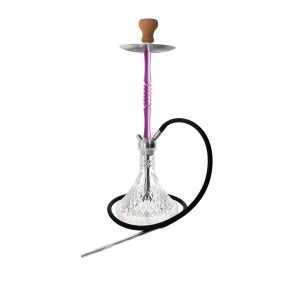 Kaya INOX Tradi Castor Purple 2S Clear Jewel Hookah