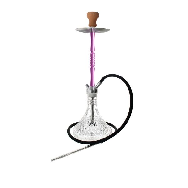 Kaya INOX Tradi Castor Purple 2S Clear Jewel Hookah