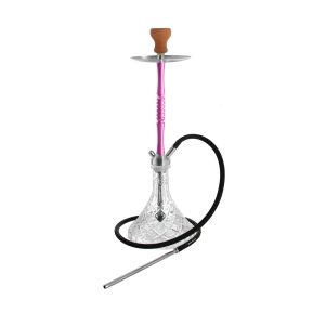 Kaya INOX Tradi Wega Purple 2S Clear Crown Hookah