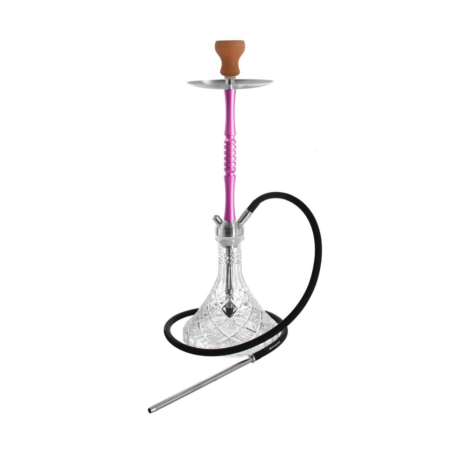 Kaya INOX Tradi Wega Purple 2S Clear Crown Hookah