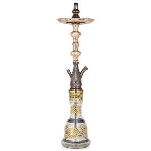 Khalil Mamoon Azaz Two Door Gold-Oxid Hookah