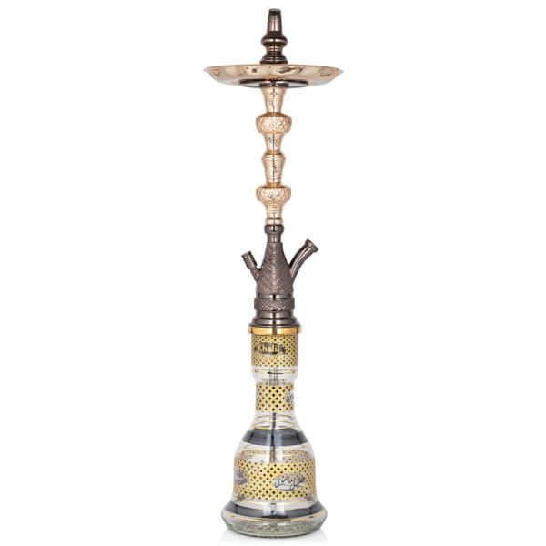 Khalil Mamoon Azaz Two Door Gold-Oxid Hookah