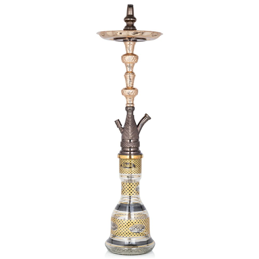 Khalil Mamoon Azaz Two Door Gold-Oxid Hookah