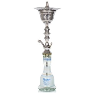 Khalil Mamoon Trimetal Ice Pot Chrome Hookah