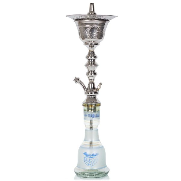 Khalil Mamoon Trimetal Ice Pot Chrome Hookah