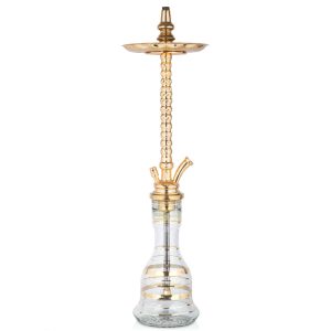 Khalil Mamoon Trimmel Gold Hookah