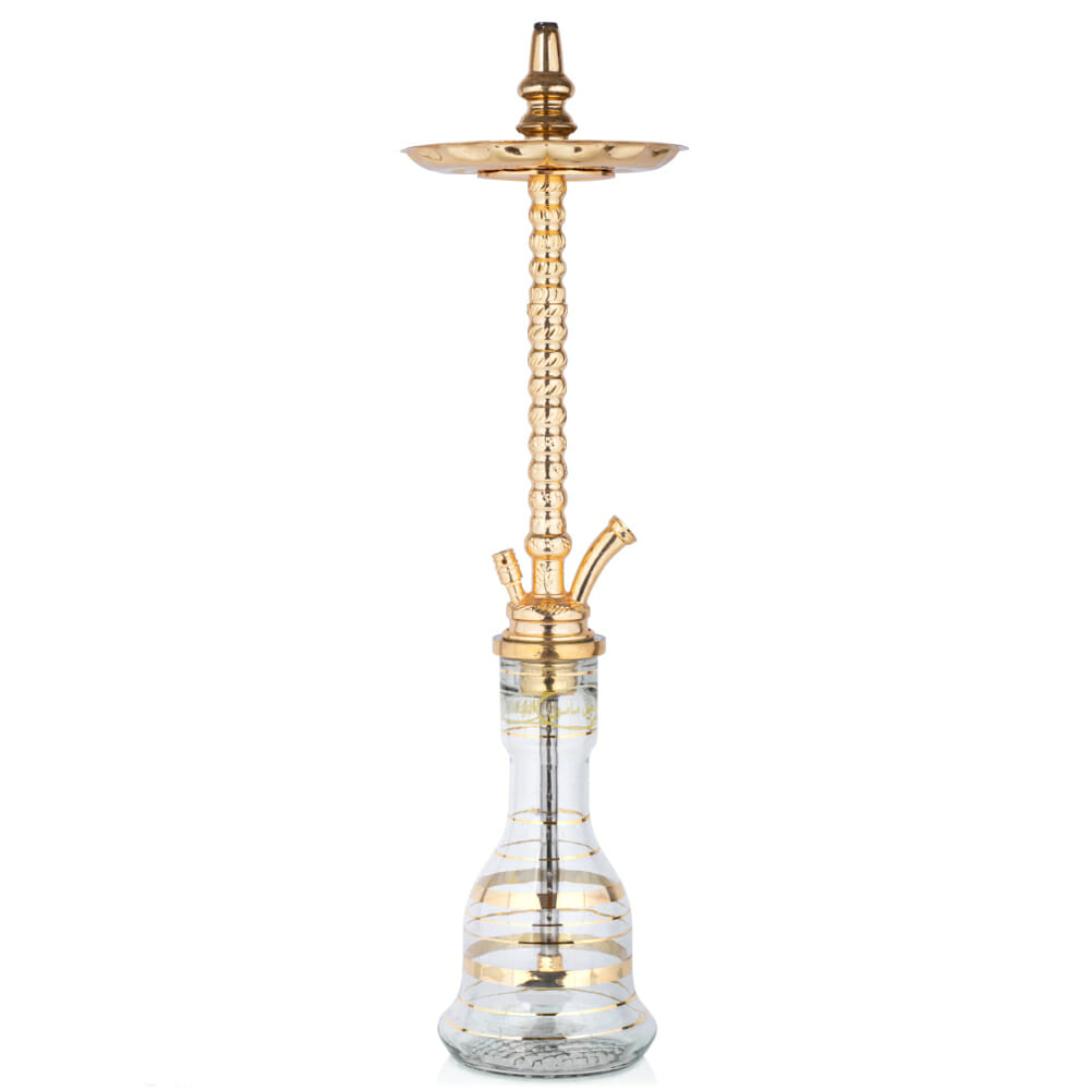 Khalil Mamoon Trimmel Gold Hookah
