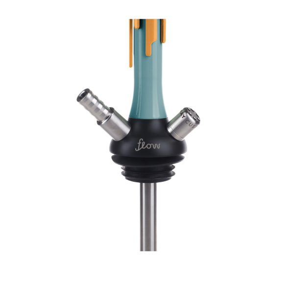 Mamay Custom Flow Yellow - Sea Green Hookah - Image 2
