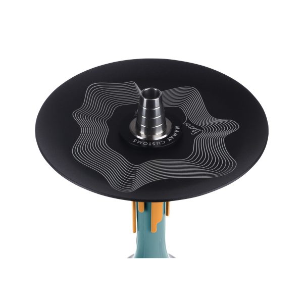Mamay Custom Flow Sea Wave-Dark Yellow Hookah - Image 3