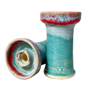 Alpaca Rook Mini Red Teal Bowl