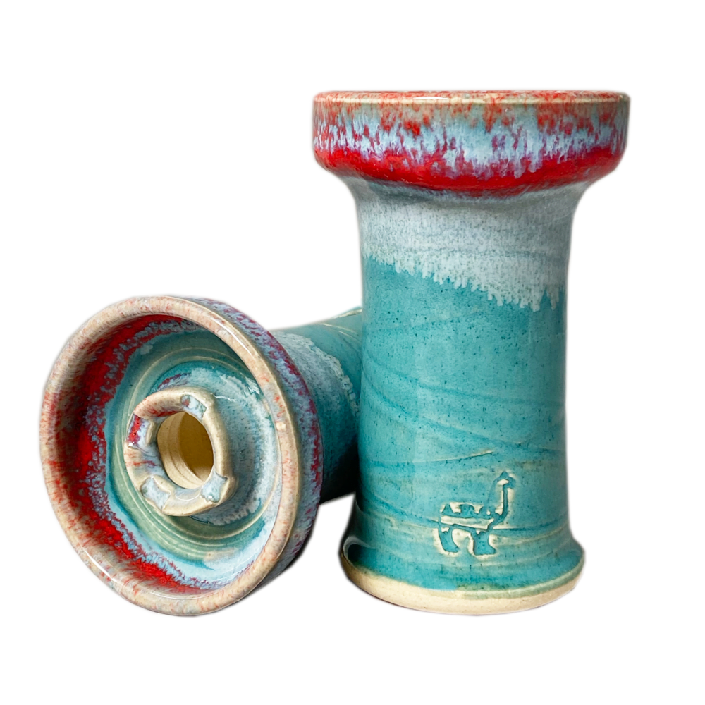 Alpaca Rook Mini Red Teal Bowl