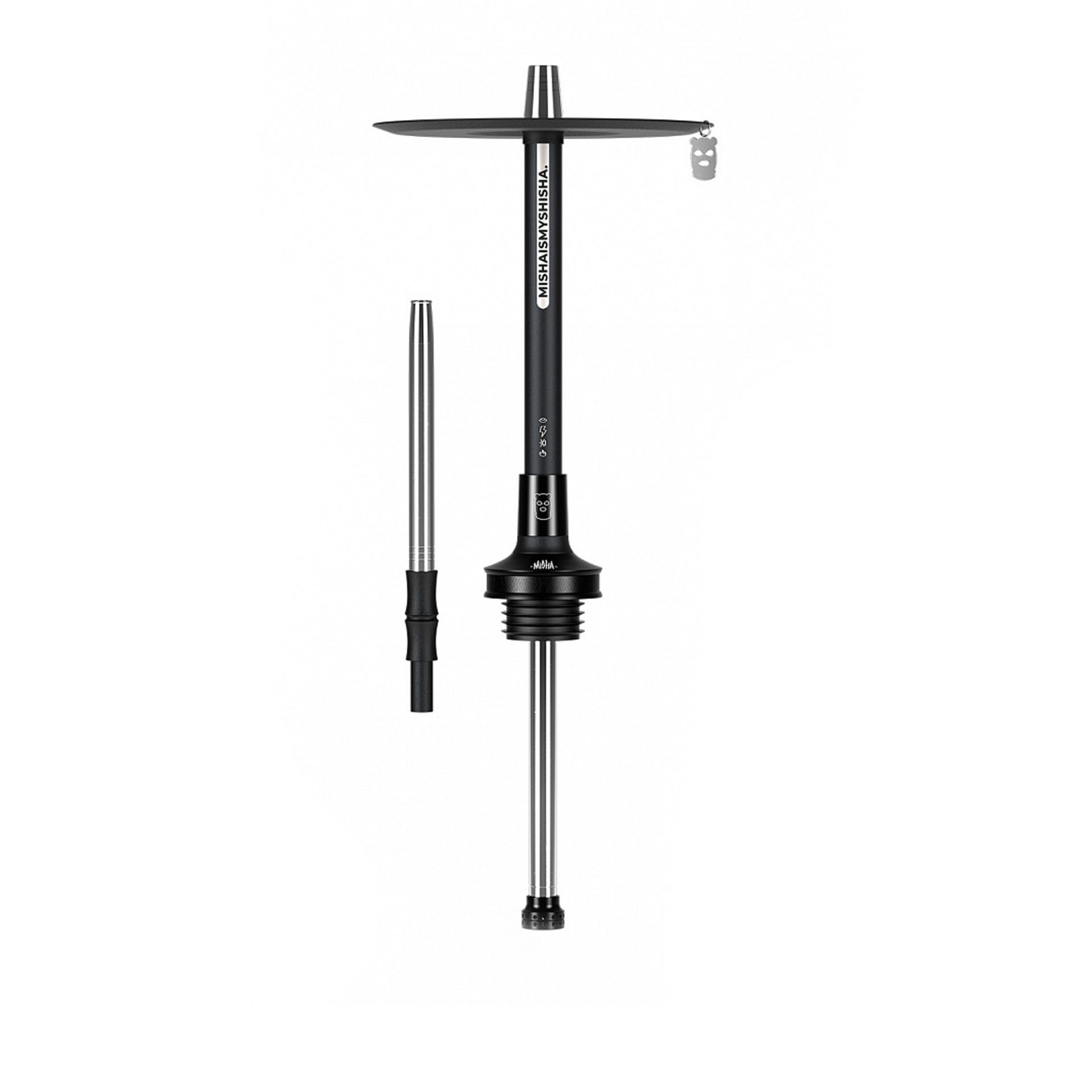 Misha Revolt Jet Black Hookah