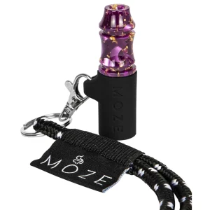 Moze Tip II Gold Line Purple personal mouth tip