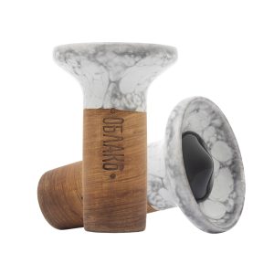 Oblako Flow Black On White-Black Marble Bowl