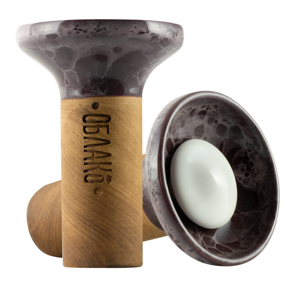 Oblako Flow White On White Maroon Bowl