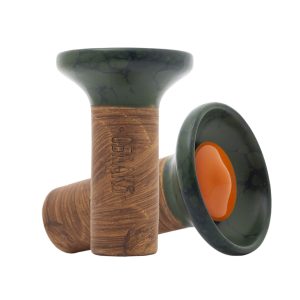 Oblako Flow Orange On Green-Black Marble Bowl