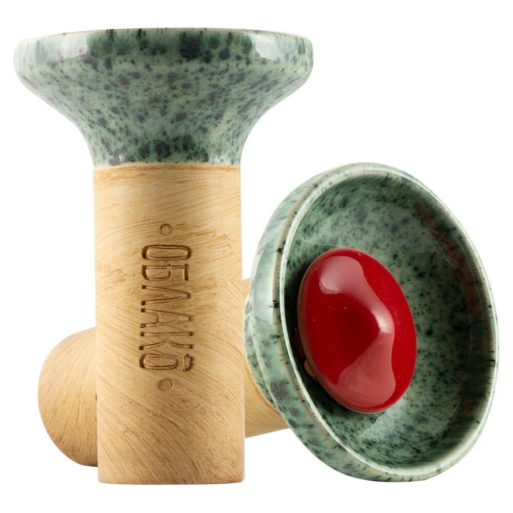 Oblako Flow Red On Pistachio Bowl