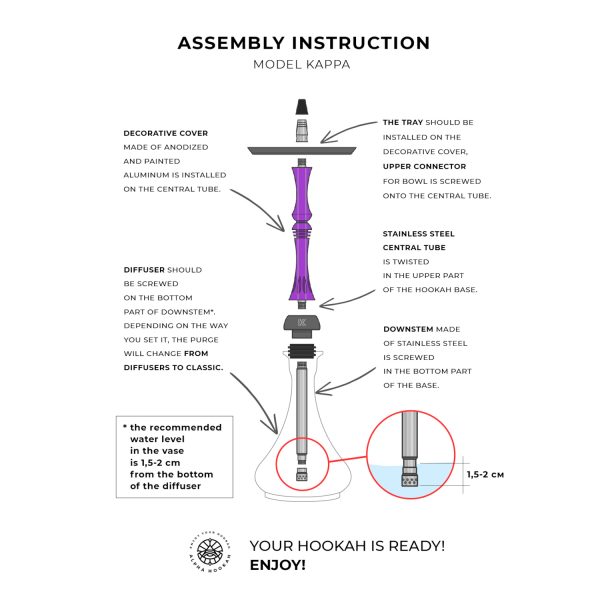 Alpha Hookah Kappa Neon Hookah - Image 2
