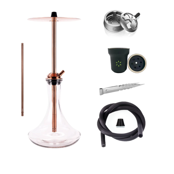 Vyro Versa Rose Clear Hookah Set