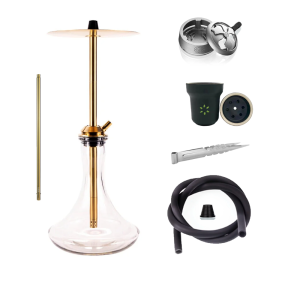 Vyro Versa Gold Clear Hookah Set