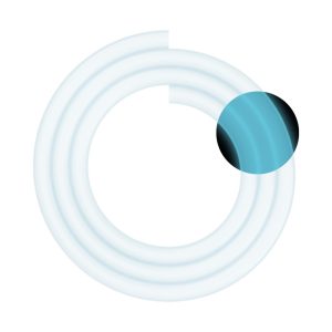 Moze Glow In The Dark Blue silicone hose