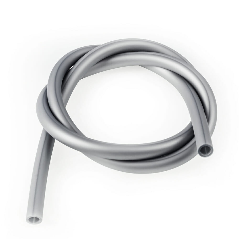 Soft Touch silver silicone hose