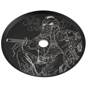 Alpha Hookah Samurai ash plate