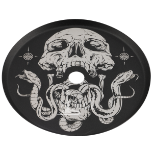 Alpha Hookah Skull Snake ash plate